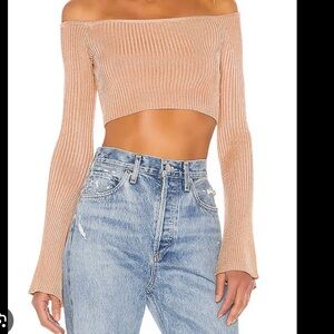 Colombo Cropped Sweater in Almond NBD